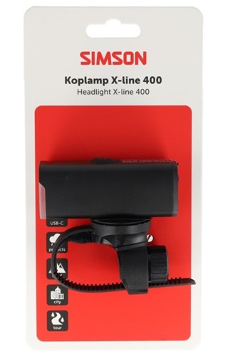 Cargue la imagen en el visor de la galería, Simson koplamp aurora x-line 400