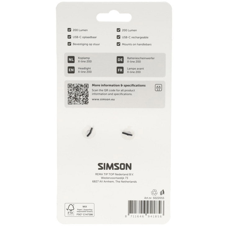 Load image into Gallery viewer, Simson koplamp aurora x-line 200