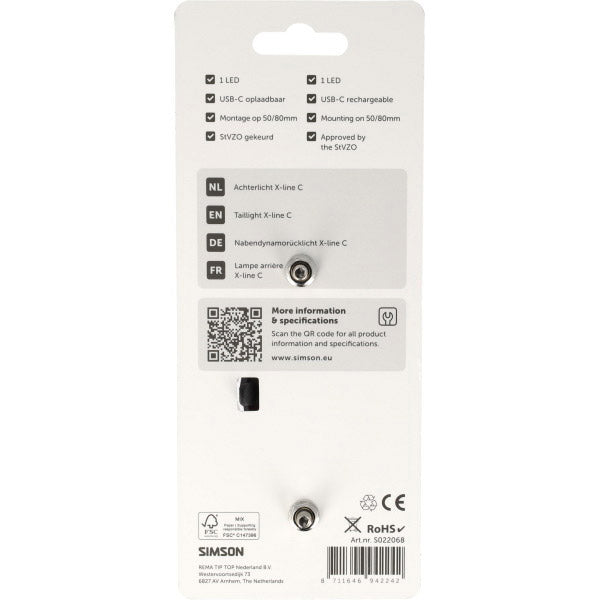 Load image into Gallery viewer, Simson aurora achterlicht x-line c