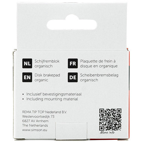Load image into Gallery viewer, Simson schijfremblok organisch shimano tektro per set