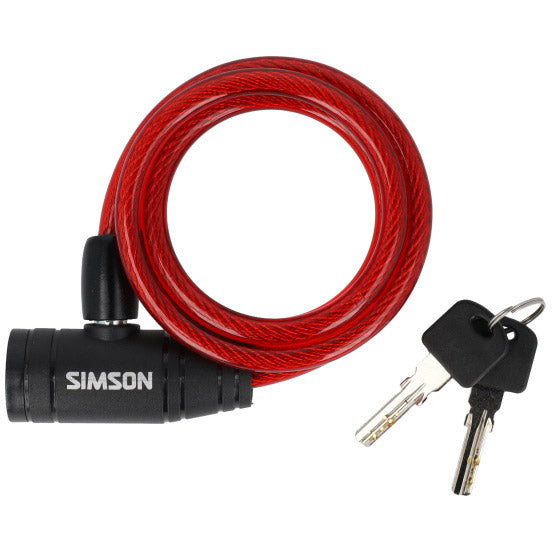 Cargue la imagen en el visor de la galería, Simson spiraalkabelslot kinder 8mm 90cm