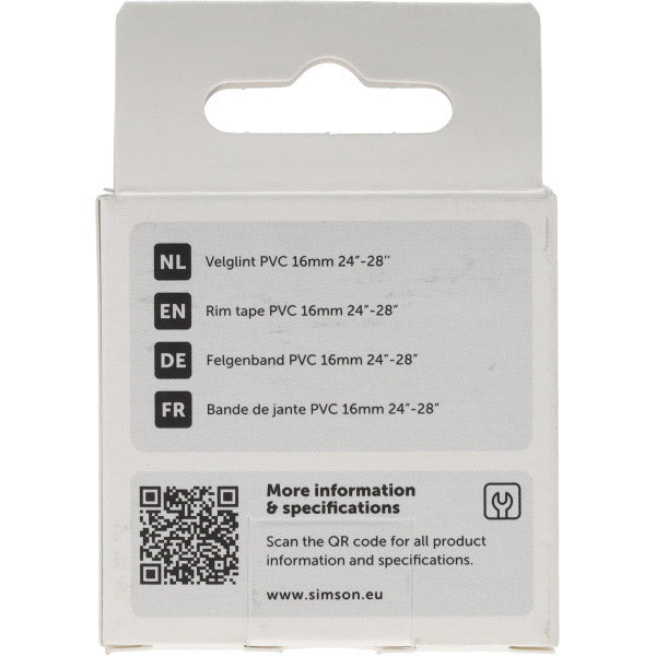 Afbeelding laden in galerijviewer, Simson velglint 24 28 inch 16mm pvc strong