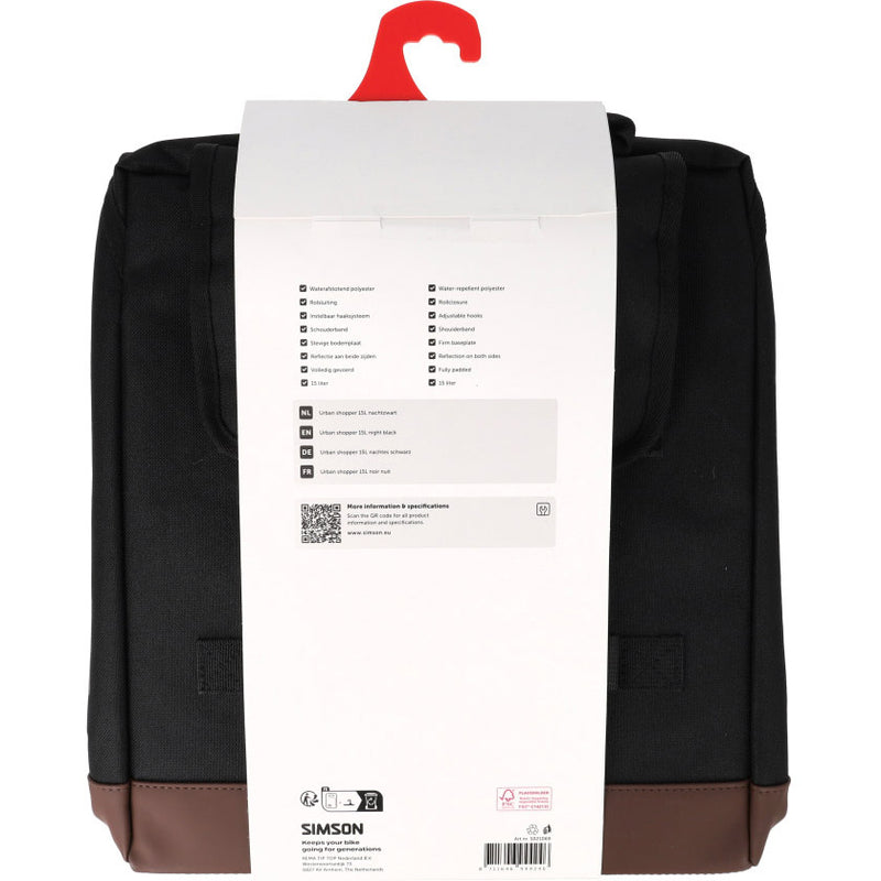 Afbeelding laden in galerijviewer, Rema tip top nederland b.v. tas simson urban enkel | zwart | 15l