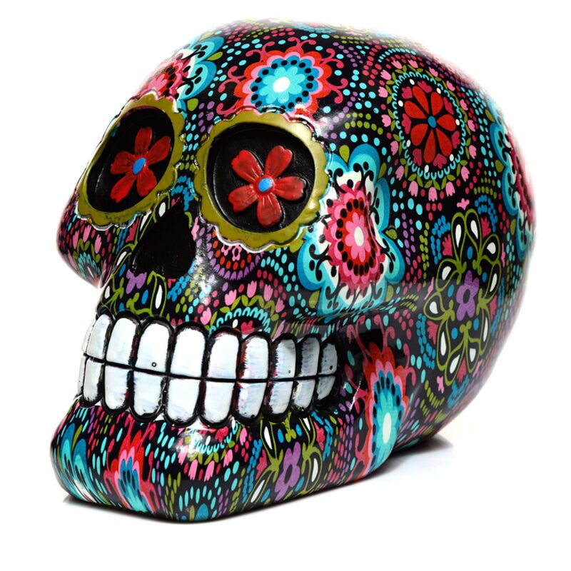 Load image into Gallery viewer, Dia de los muertos mexicaans doodshoofd bloemen woonaccessoire