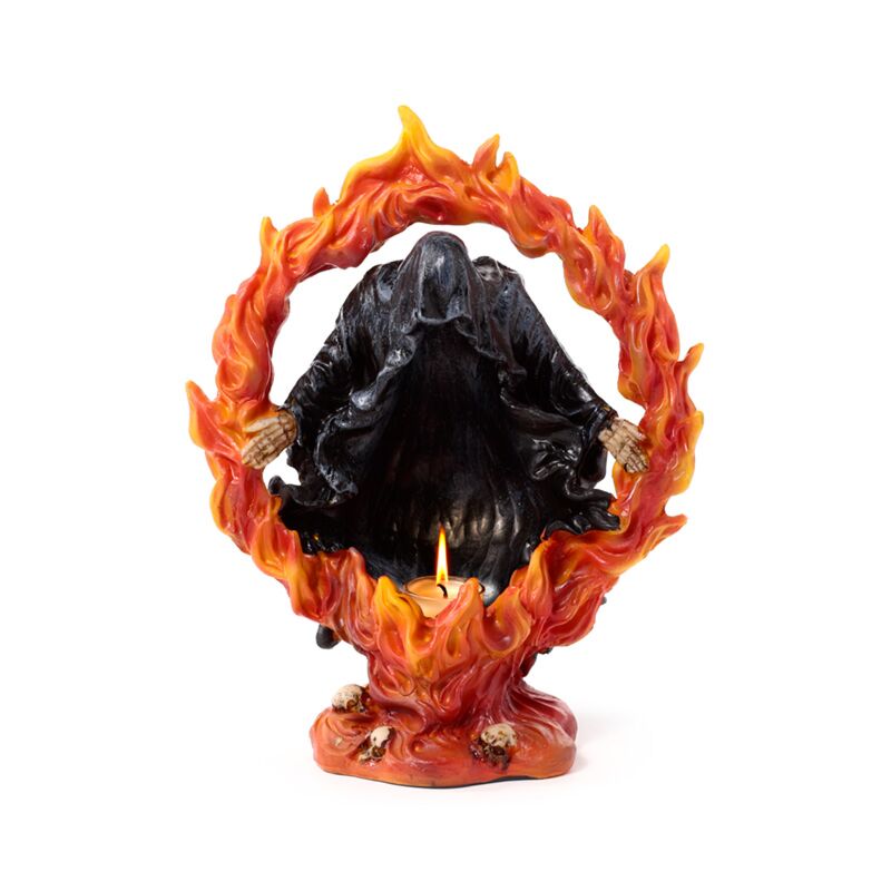 Cargue la imagen en el visor de la galería, The reaper of death vuur ring waxinelichthouder