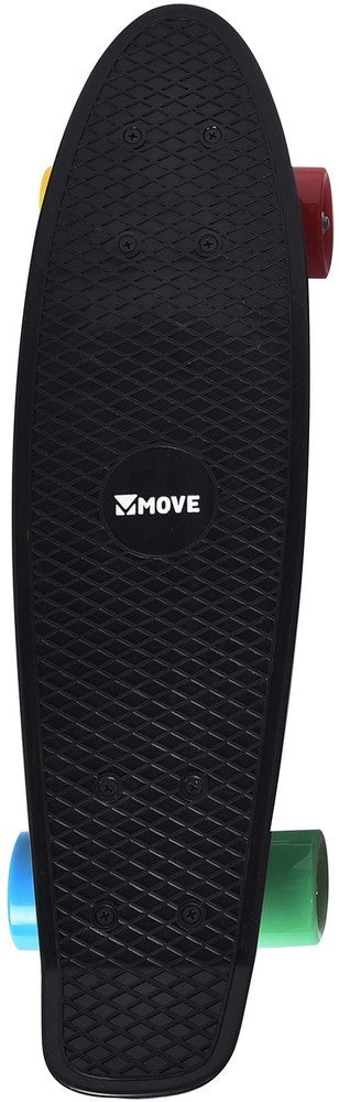 Load image into Gallery viewer, Move skateboard old school retro : zwart 58 cm abec7 (old22xblk)