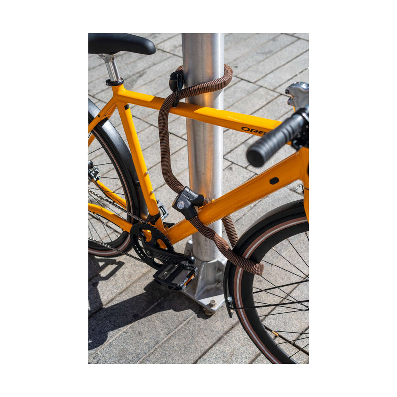 Afbeelding laden in galerijviewer, Abus fietsslot kettingslot - infinity loop 1806 - security level 6 - oranje - 140 cm - geschikt voor elektrische fietsen en stadsfietsen