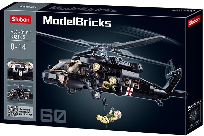 Load image into Gallery viewer, Sluban modelbircks amerikaanse medische legerhelikopter (m38-b1012)