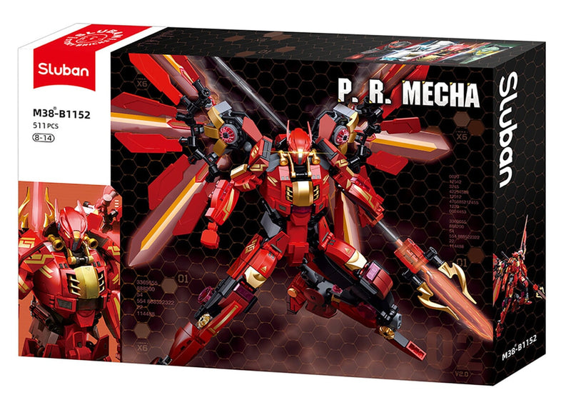 Load image into Gallery viewer, Sluban p.r. mecha rood (m38-b1152)
