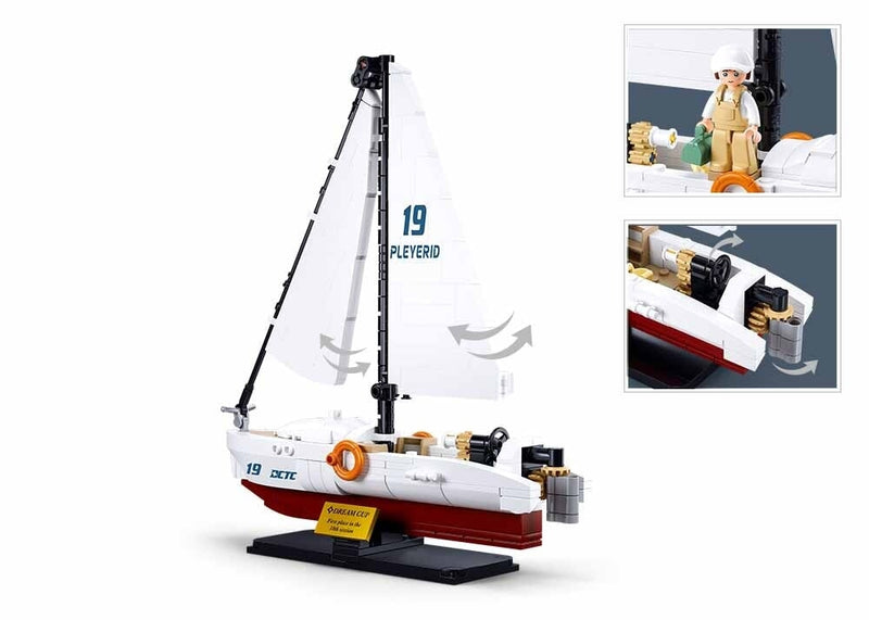 Load image into Gallery viewer, Sluban modelbricks de rodeo speedboot (m38-b1190)