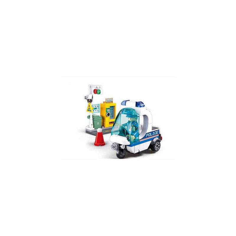 Load image into Gallery viewer, Sluban metropolis police - alley patrol (pull back) metropolis (m38-b1217a)