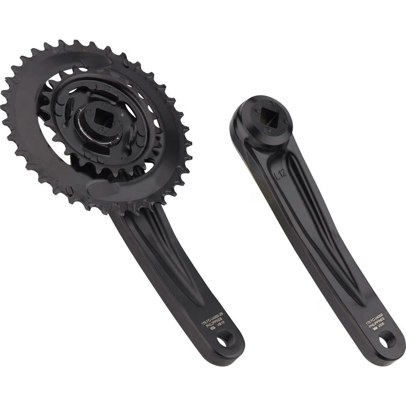 Laden Sie das Bild in Galerie -Viewer, Shimano crankset cues 9 10 11v 170mm 26 40t zwart oem