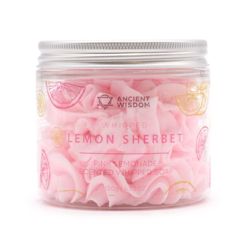 Load image into Gallery viewer, Roze limonade sherbet pot met whipped soap bodywash