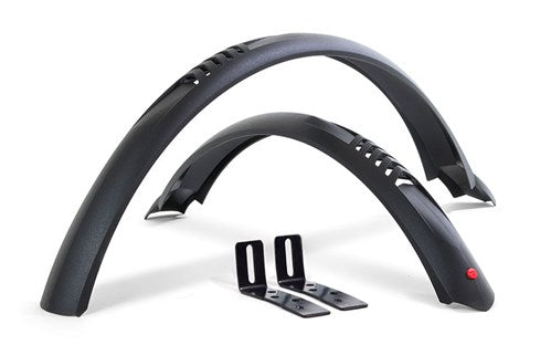 Afbeelding laden in galerijviewer, Hebie taipan mtb spatbordset 24 inch 55mm zwart