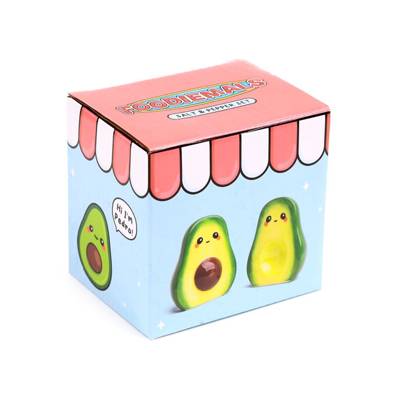 Load image into Gallery viewer, Pedro de avocado foodiemals peper- en zoutstel