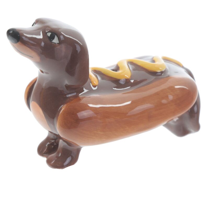 ギャラリービューアに画像をロードする, Worsenhond broodje mosterd peper- en zoutstel