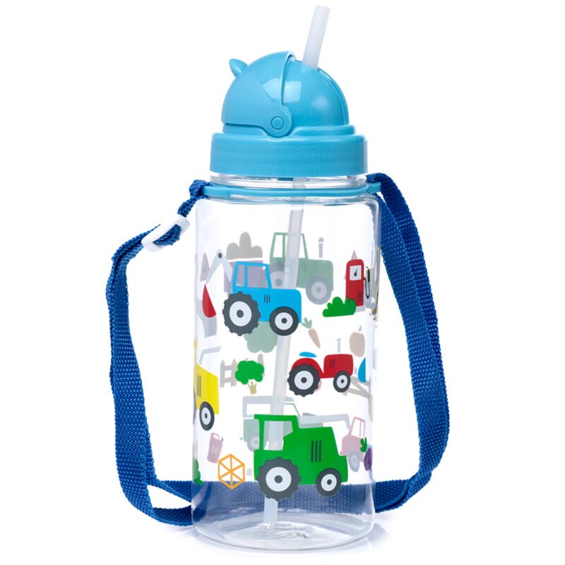 ギャラリービューアに画像をロードする, Ecozen kinder waterfles 450ml flip straw kleine tractors