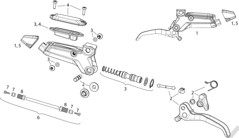 Load image into Gallery viewer, Sram voorrem motive bronze a1