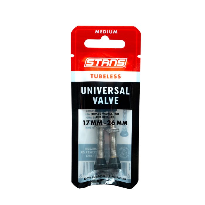Afbeelding laden in galerijviewer, Stan's tubeless universal valves - medium - brass