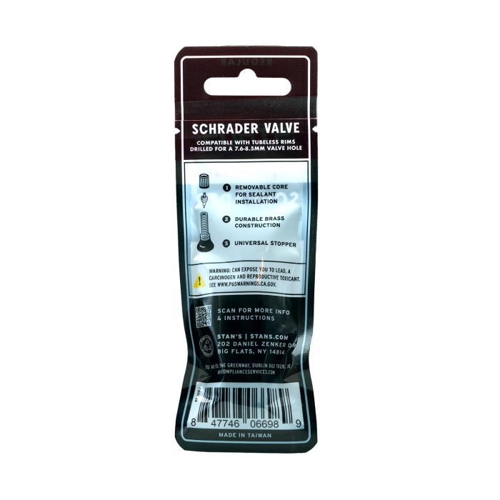 Afbeelding laden in galerijviewer, Stans stan's valve stem (pair) - universal, schrader, 10mm base - 32mm