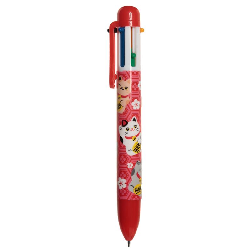 Chargez l'image dans la visionneuse de la galerie, Maneki neko gelukskat meerkleurige pen (6 kleuren)