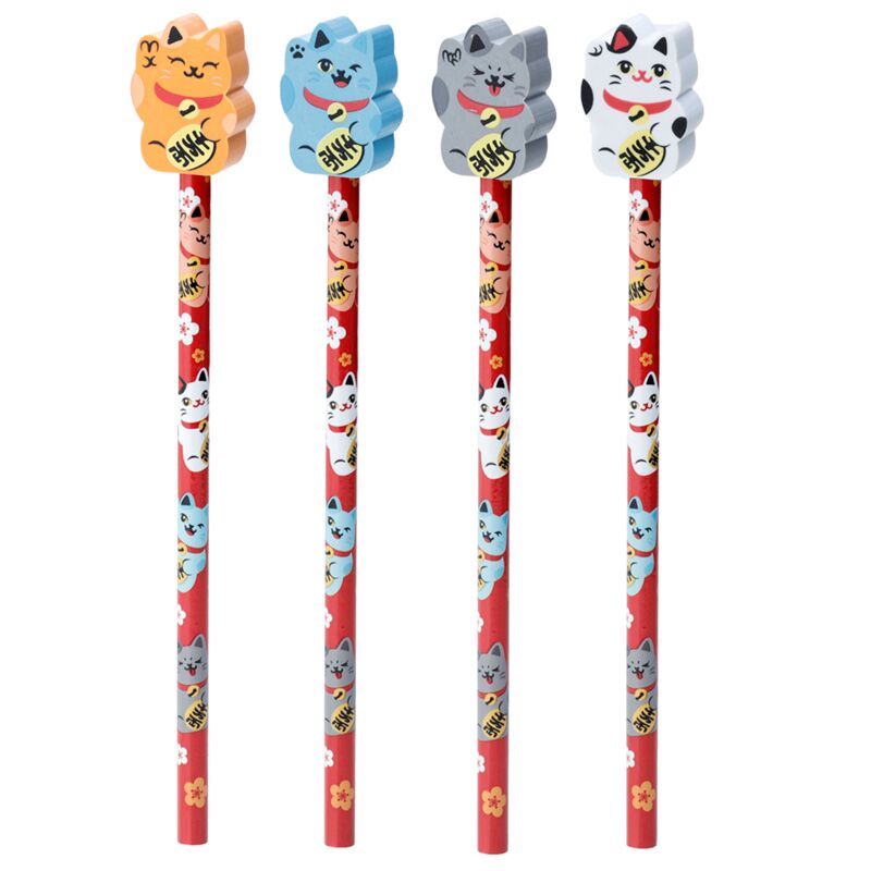 ギャラリービューアに画像をロードする, Maneki neko gelukskat - gum potlood