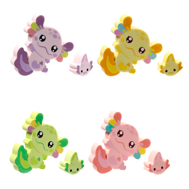 Cargue la imagen en el visor de la galería, Set van 2 axolotl (salamander) gummen