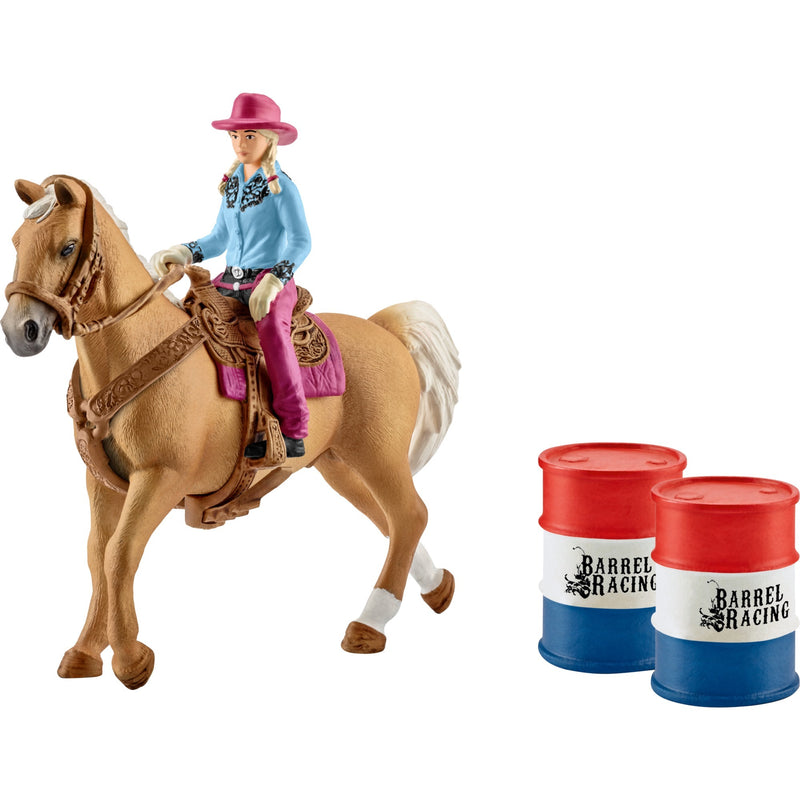 Load image into Gallery viewer, Schleich Farm World Barrel racing met cowgirl