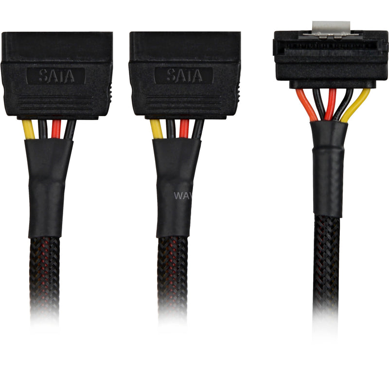 Load image into Gallery viewer, Sharkoon Sata YStroomadapter 90 graden, 0,20m