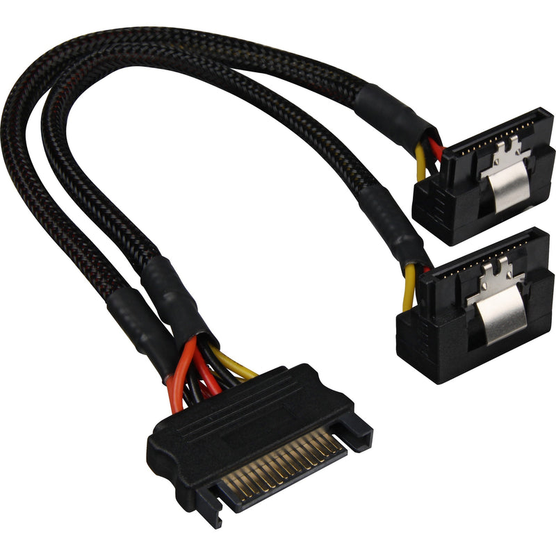 Load image into Gallery viewer, Sharkoon Sata YStroomadapter 90 graden, 0,20m