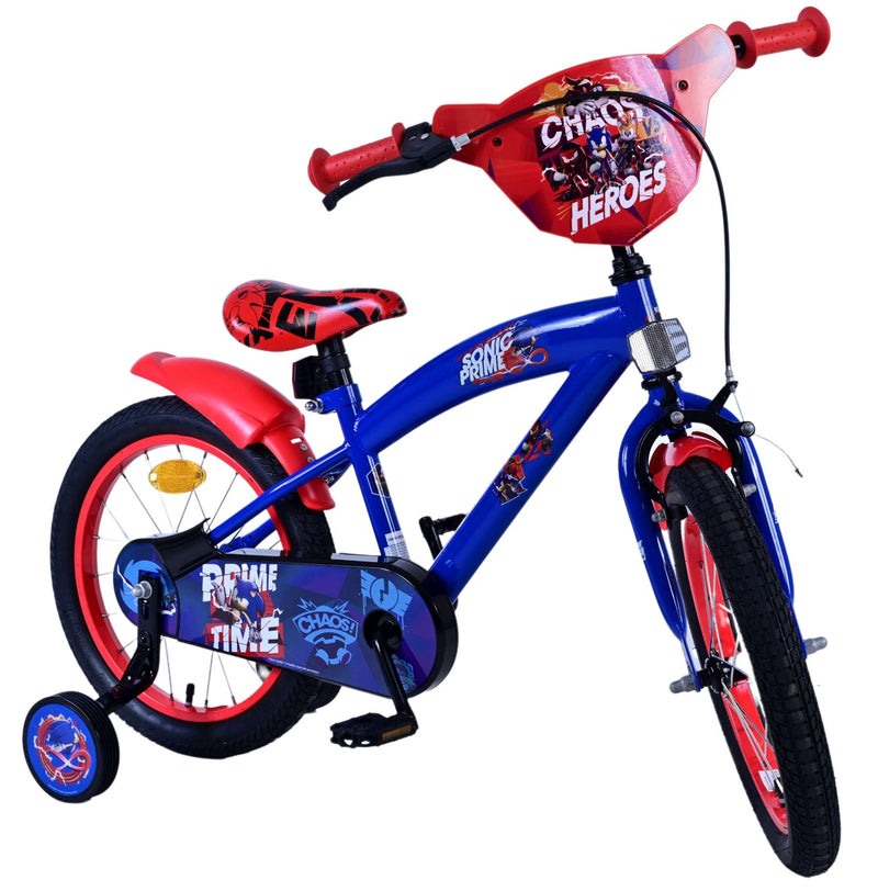 Load image into Gallery viewer, Sonic prime kinderfiets - jongens - 16 inch - blauw rood