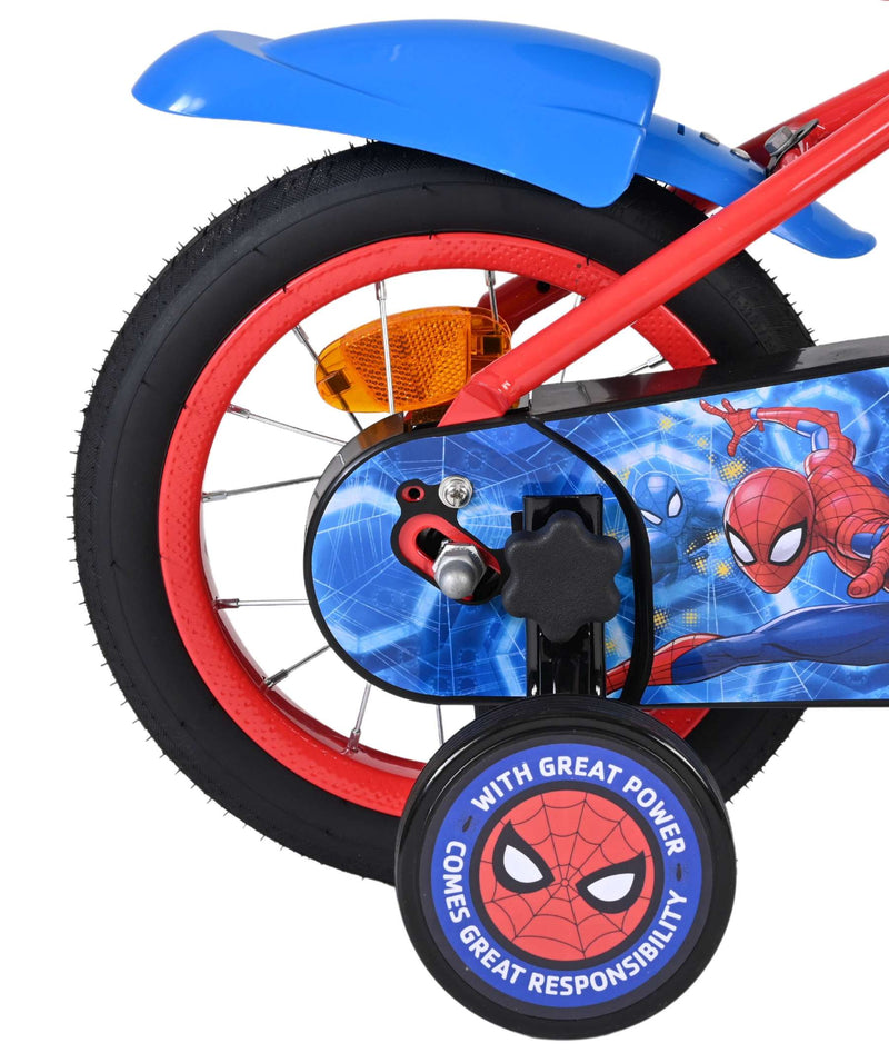 Load image into Gallery viewer, Spiderman 12 fiets rood blauw 20502