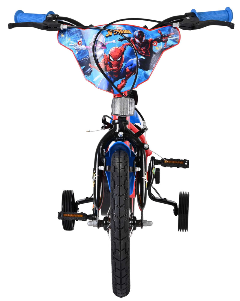 Load image into Gallery viewer, Spiderman spider-man kinderfiets - jongens - 14 inch - blauw rood - twee handremmen