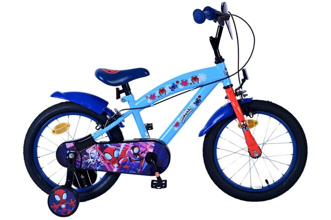 Load image into Gallery viewer, Spidey und seine tollen freunde spidey kinderfiets - jongens - 16 inch - blauw - twee handremmen