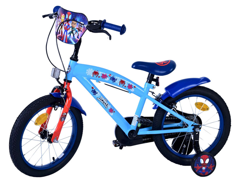 Load image into Gallery viewer, Spidey und seine tollen freunde spidey kinderfiets - jongens - 16 inch - blauw - twee handremmen