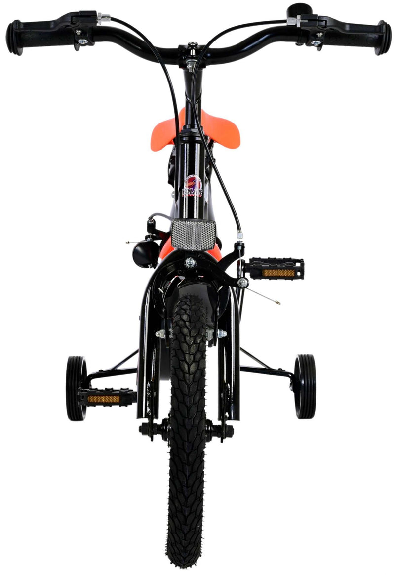 Load image into Gallery viewer, Volare Sportivo Kinderfiets Jongens 14 inch Neon Oranje Zwart Twee Handremmen