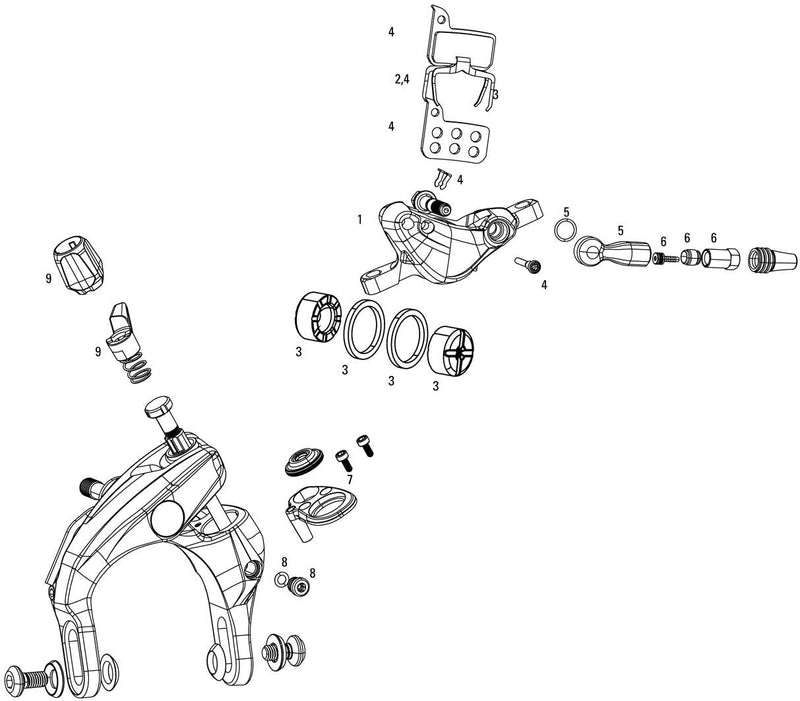 Load image into Gallery viewer, Sram schijfrem force 22 force 1 disc br. for.22 cx1 hydr.11-sp right 950mm
