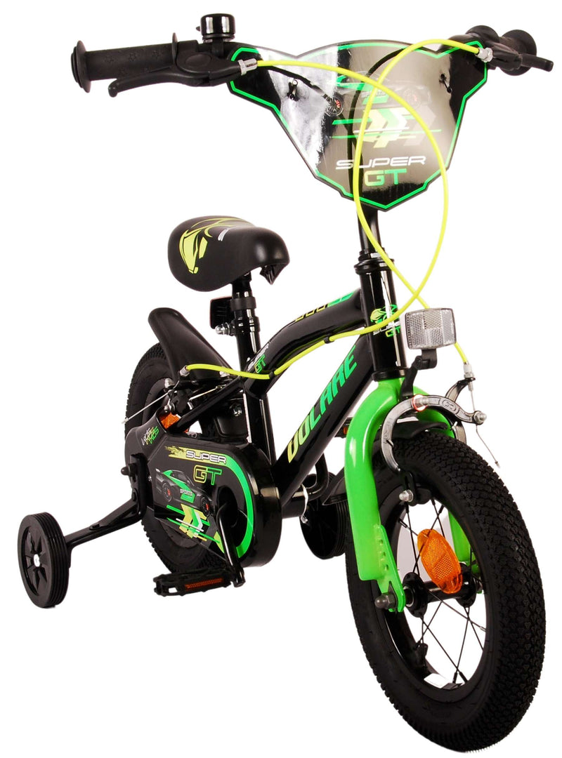 Afbeelding laden in galerijviewer, Volare super gt kinderfiets - jongens - 12 inch - groen - twee handremmen