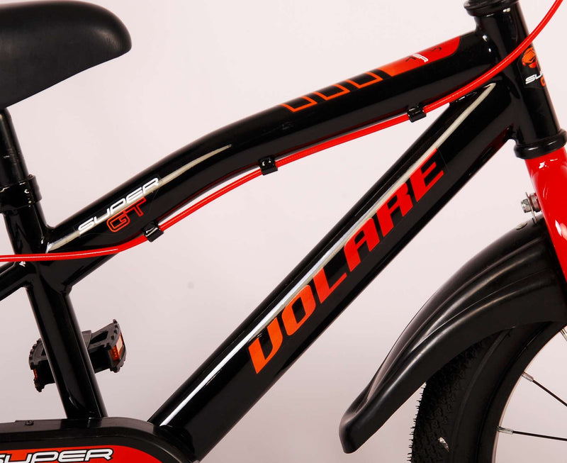 Load image into Gallery viewer, Volare Super GT Kinderfiets Jongens 16 inch Rood Twee handremmen