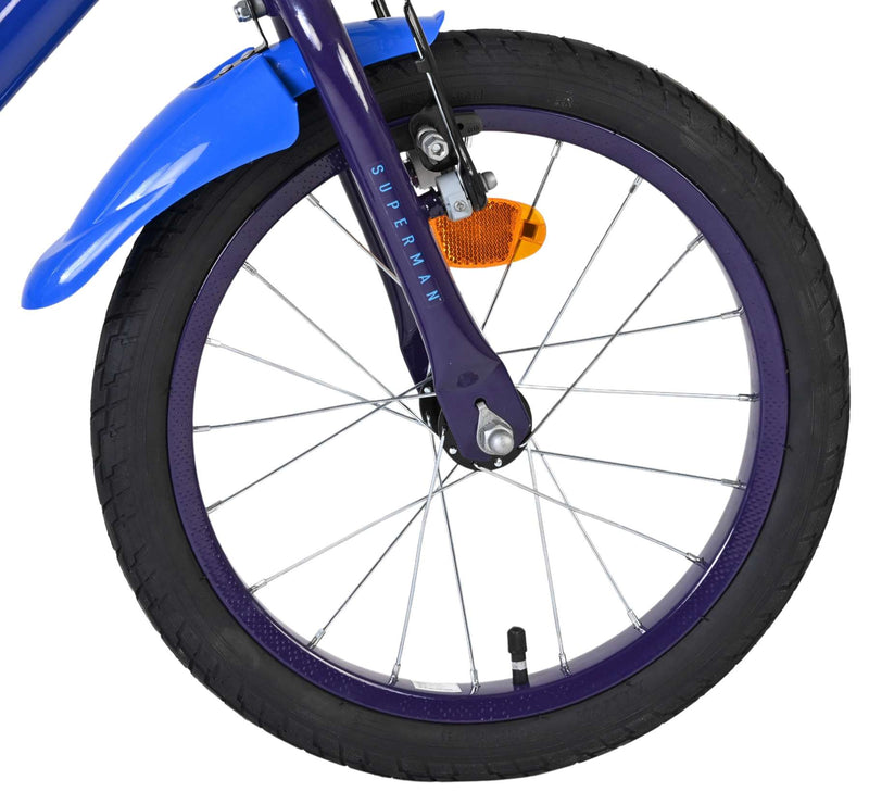 ギャラリービューアに画像をロードする, Volare superman kinderfiets - jongens - 16 inch - blauw - twee handremmen