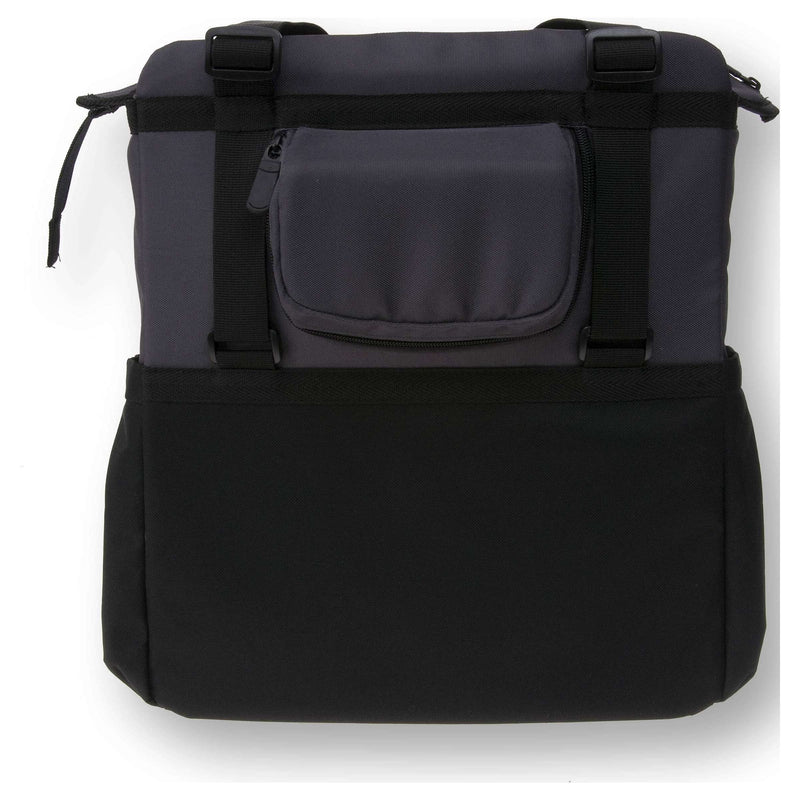 Afbeelding laden in galerijviewer, Basil Shopper XL - sportieve en trendy fietstas voor boodschappen en strand, zwart antraciet, 20L
