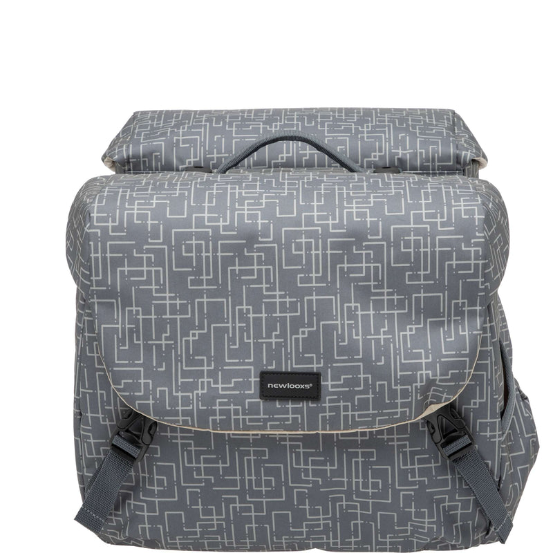 Load image into Gallery viewer, Mondi Joy Dubbele Fietstas - Racktime Snap-it - Waterafstotend Polyester - 38L - Ivy Walnut