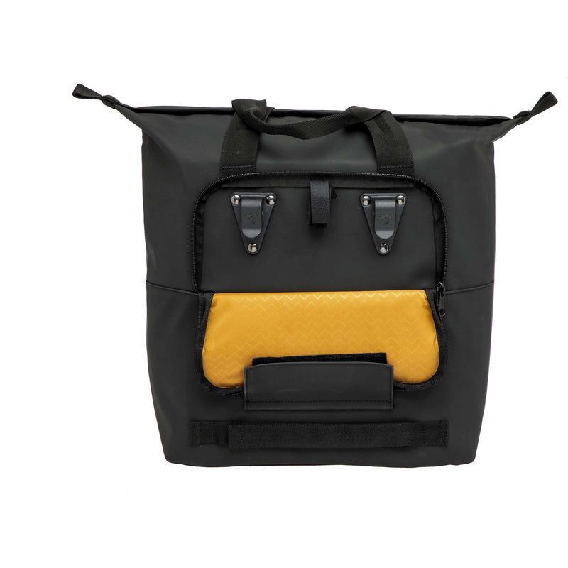 Afbeelding laden in galerijviewer, New Looxs zwarte boodschappentas 24L - polyester - zwart - haken