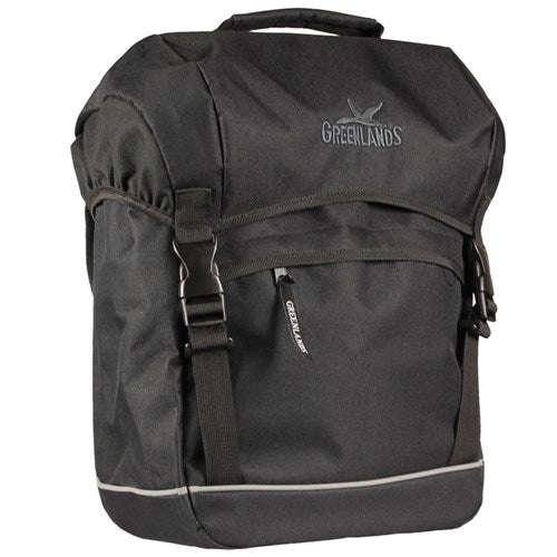 Load image into Gallery viewer, Greenlands Fietstas Travel 20 liter 30 x 37 x 17 cm zwart