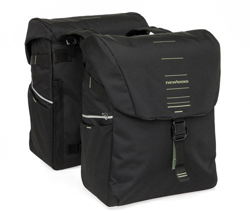 ギャラリービューアに画像をロードする, Newlooxs tas new looxs vigo dubbel | zwart groen | 40l