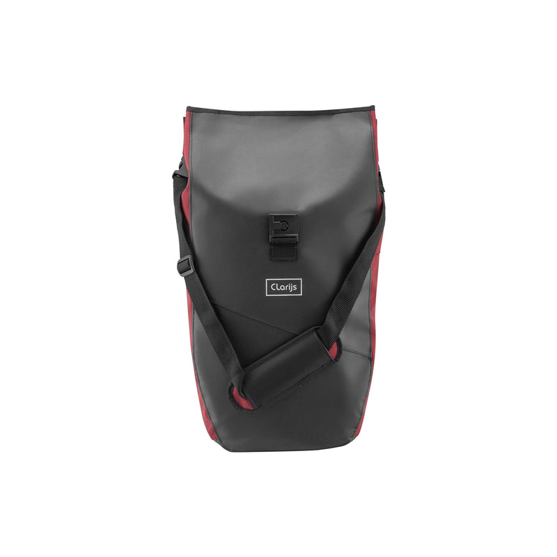 Afbeelding laden in galerijviewer, Clarijs fietstas solobag 24l zwart-rood