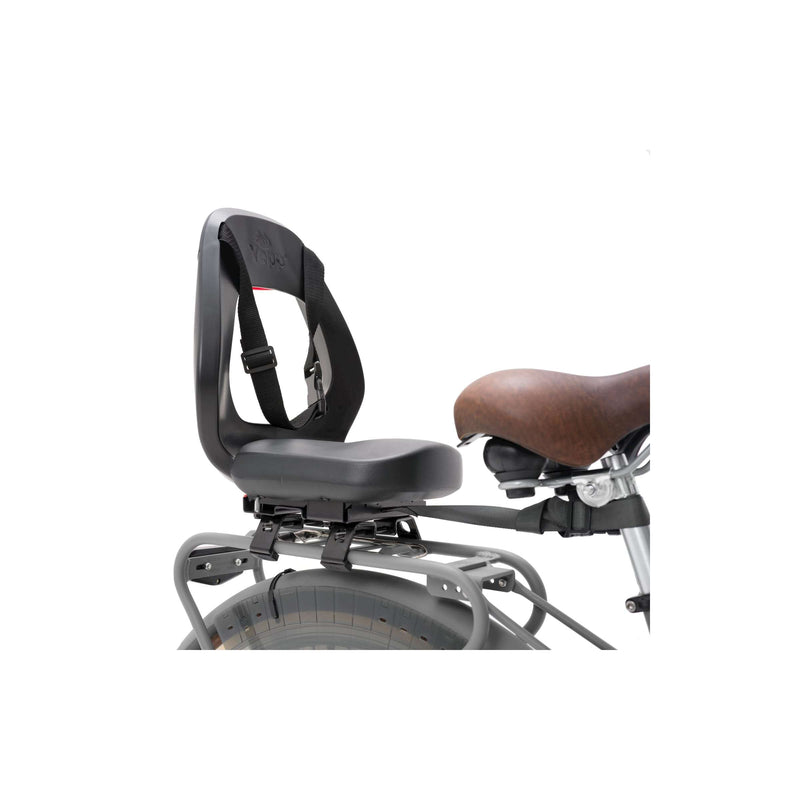 Load image into Gallery viewer, Yepp Thule achterzitje junior budget zwart + yeppie feet