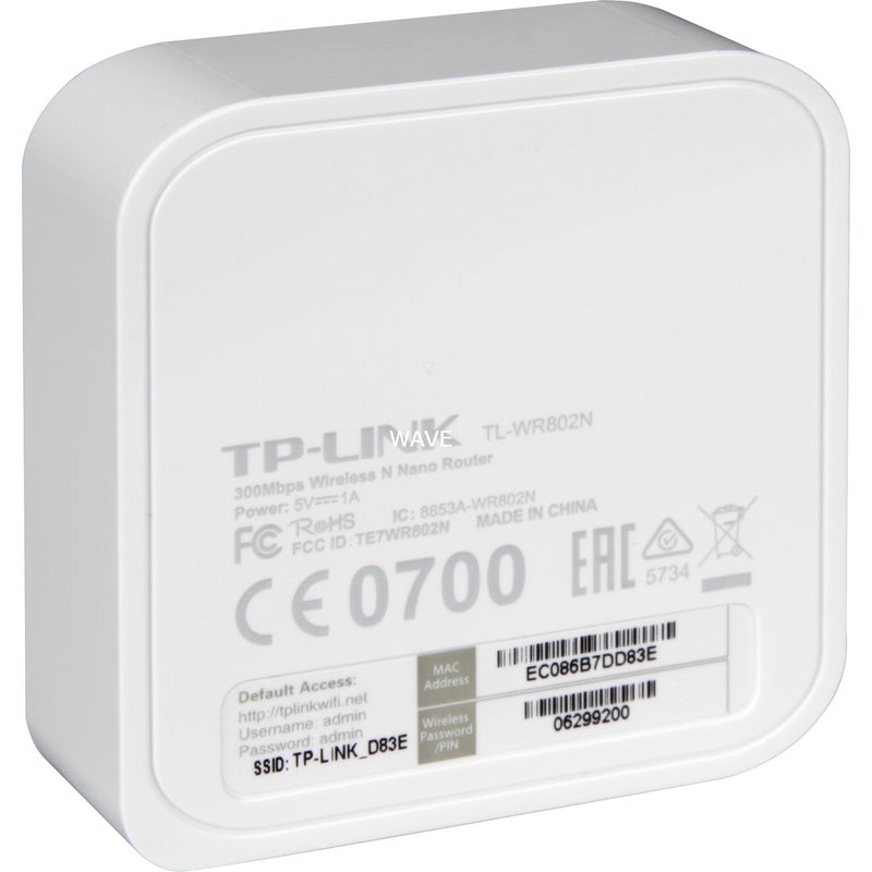 Load image into Gallery viewer, TP-Link TL-WR802N Wireless N Nano Router 300Mbps