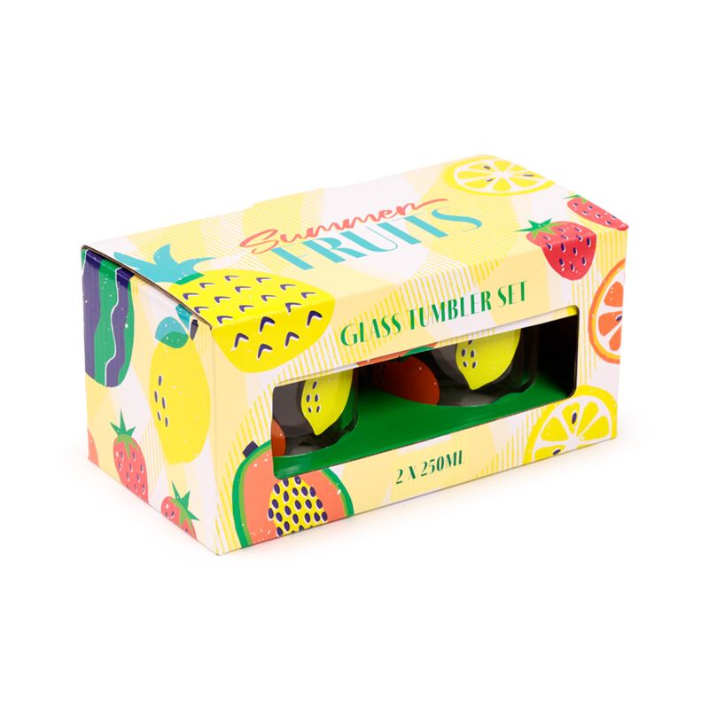 ギャラリービューアに画像をロードする, Zomer fruit set 2 glazen drinkglazen 250ml