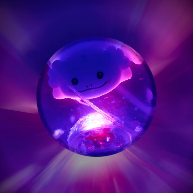 Cargue la imagen en el visor de la galería, Axolotl hoogstuiterende led flitsende stuiterbal